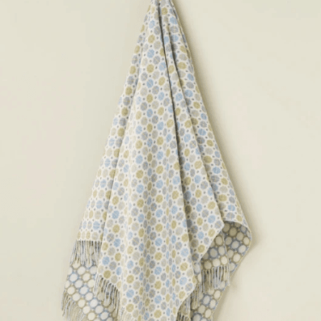 Merino Wool Throw Milan Blue | Exquisite