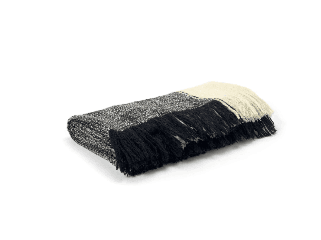Elitis Wool Throw - Plaid December Nuit - Linen Boutique
