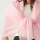 Cloud Cashmere Fringed Scarf | Blush Pink