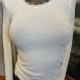 EGI Collections Italy | Long Sleeve Scoop Neck Lace Trim White