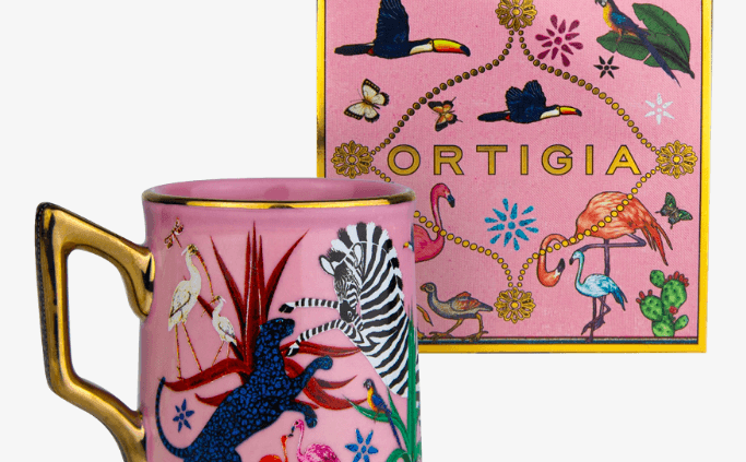 Ortigia Sicilia Tazzina Ceramic Pink - Linen Boutique