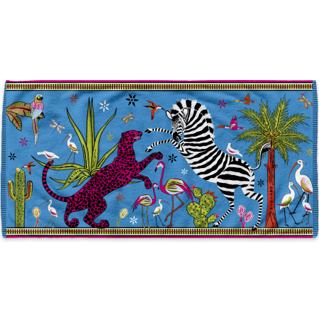 Beach towel blue