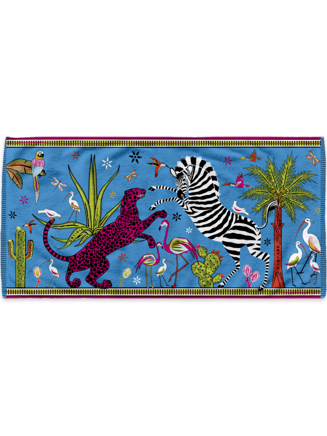 Beach towel blue
