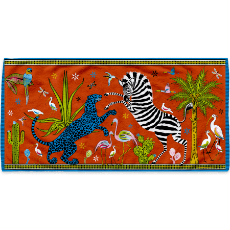 Beach towel corallo
