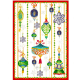 Linen Tea Towel Stardust Rosso
