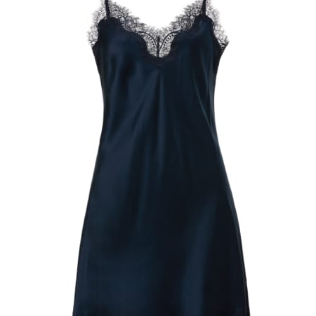 Silk Chemise Scarlett Navy
