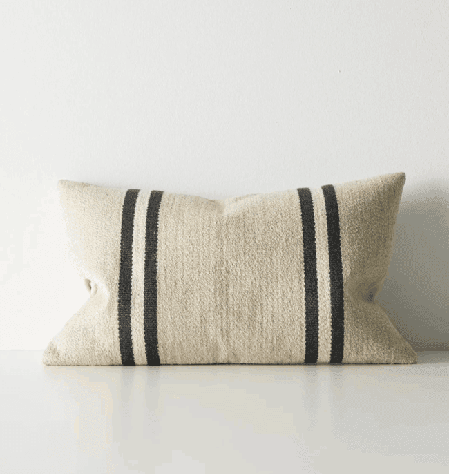Chunky Stripe Cushion Mila Oyster