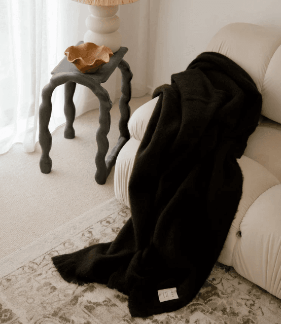 NZ Wool Throw Hyde Cocoa