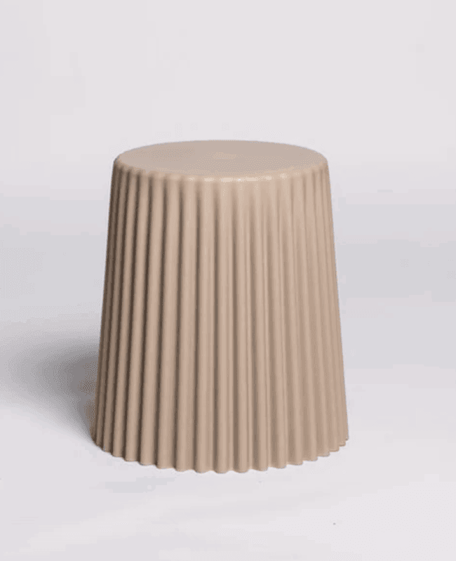 TOM Stool/Sidetable/Basket NUDE