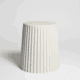 TOM Stool/Sidetable/Basket WHITE