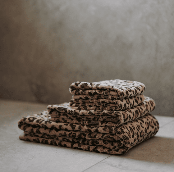 Leopard Jacquard Towels