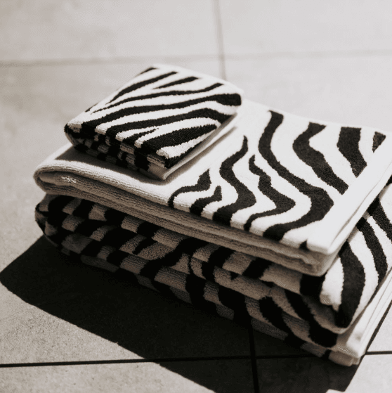 Zebra Jacquard Towels