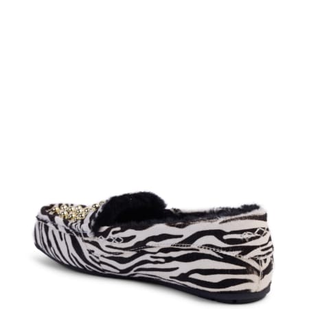 PARK AVE SLIPPER ZEBRA CALF HAIR