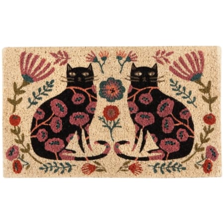 Coir Doormat Catbloom | Tanya Wolfkamp
