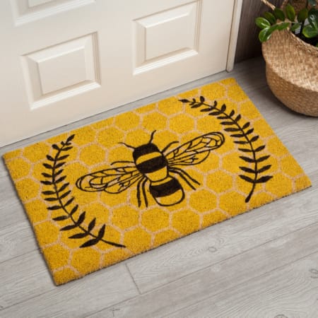 Coir Doormat Honeybee