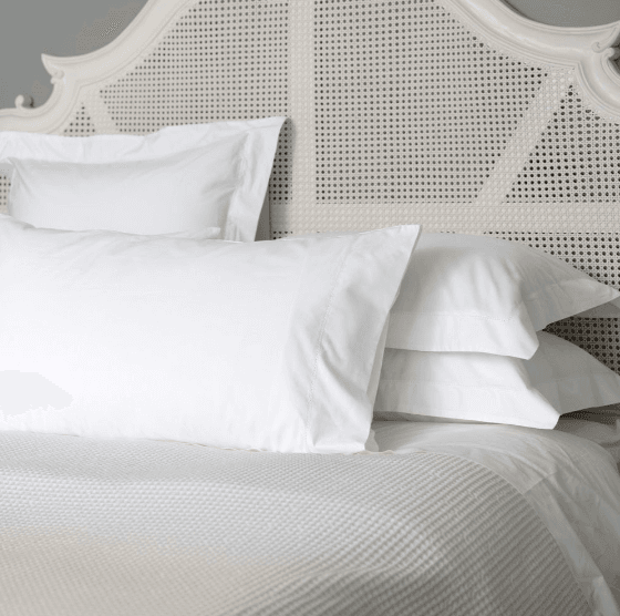 ORGANIC Percale Cotton Sheets 500TC | Hemstitch Detail