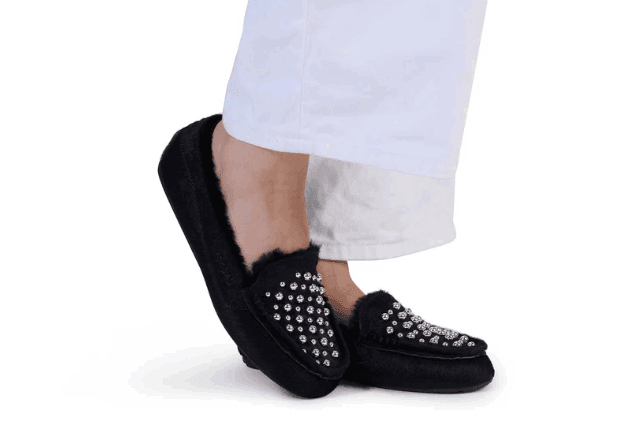 Park Ave SlipperBlack Calf | Lounge Slipper