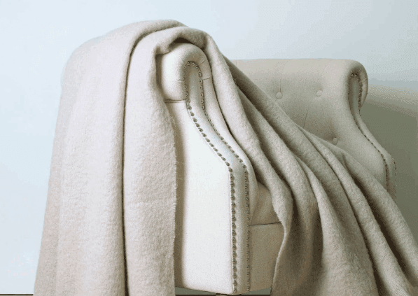 Mohair Throw Almond - Linen Boutique