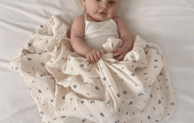 Organic Muslin Swaddle Enchanted Garden