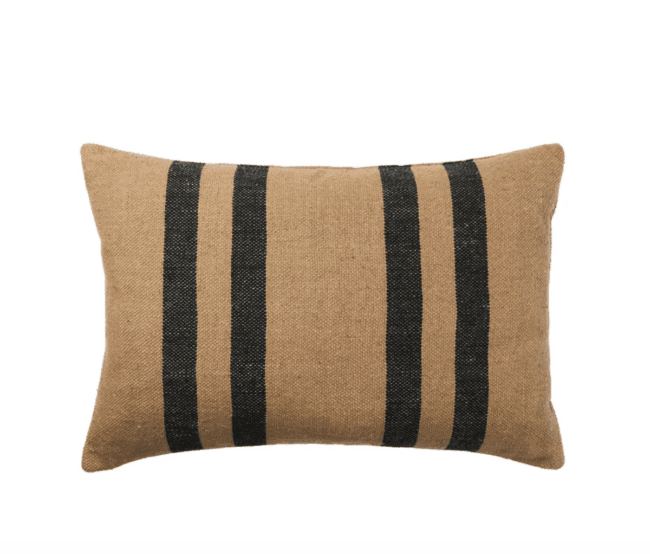 BROSTE Cushion Sigrun Brown Kelp/Black 60x40