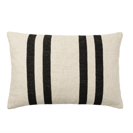 BROSTE Cushion Sigrun Light Beige/Black