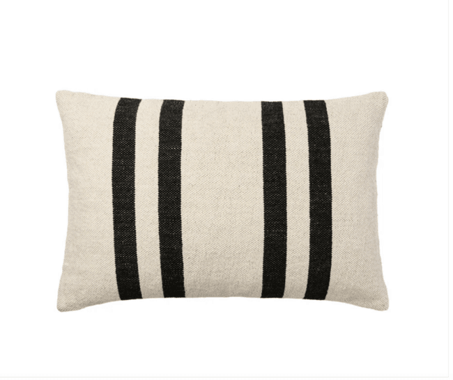 BROSTE Cushion Sigrun Light Beige/Black