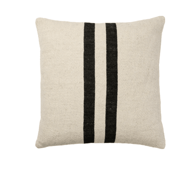 BROSTE Cushion Sigrun Light Beige/Black
