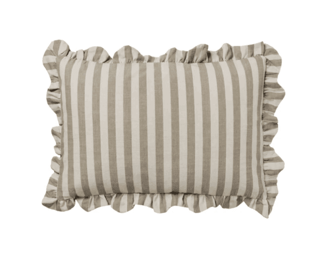 BROSTE Cushion Ina Brown Kelp/Castle Beige