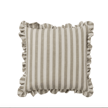BROSTE Cushion Ina Brown Kelp/Castle Beige