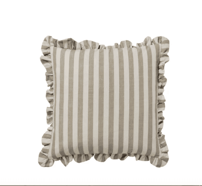 BROSTE Cushion Ina Brown Kelp/Castle Beige