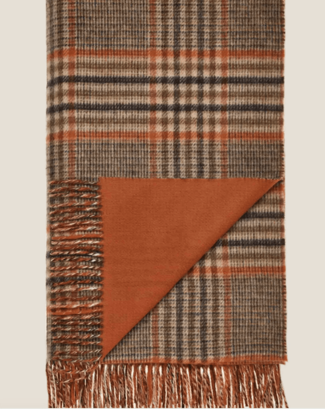 Merino Wool Throw Estate Check | Exquisite