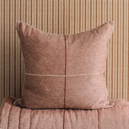 Tobiishi Dusky Merlot Comforter and Eurocase Stack