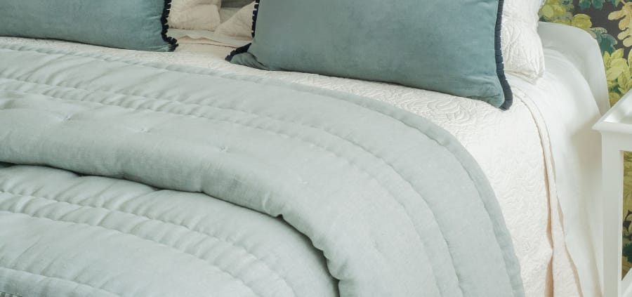 Luchesi Duck Egg Comforter Styled