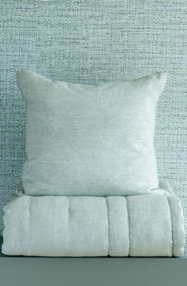 Luchesi Duck Egg Comforter and Eurocase Stack