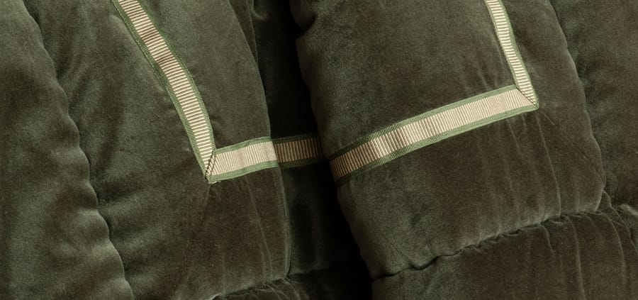 Luchesi Olive Comforter Close Up