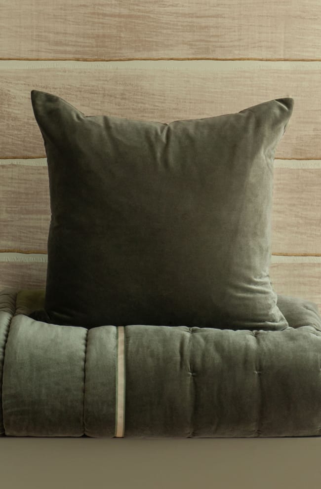 Luchesi Olive Comforter and Eurocase Stack