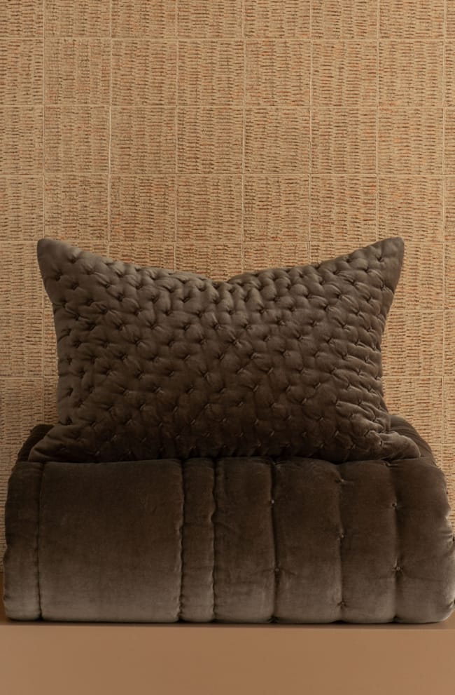 Mica Cocoa Comforter and Cushion
