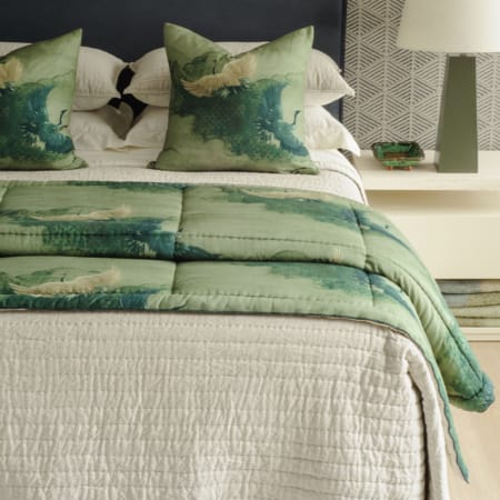 Misaka Oatmeal with Tsuru Spruce and Orlare Midnight Headboard