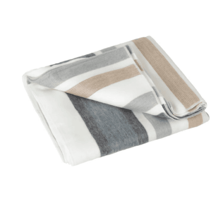 Alpaca Wool Throw Blanket | Hampton Stripe