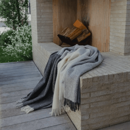 NZ Wool Throw Bayswater Charcoal | Weave