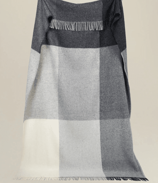 NZ Wool Throw Bayswater Charcoal | Weave