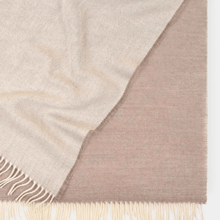 100% Merino Lambswool Throw Harris Natural | Weave