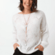 Mohair Karina Knit White | Elizabeth Scott - Linen Boutique