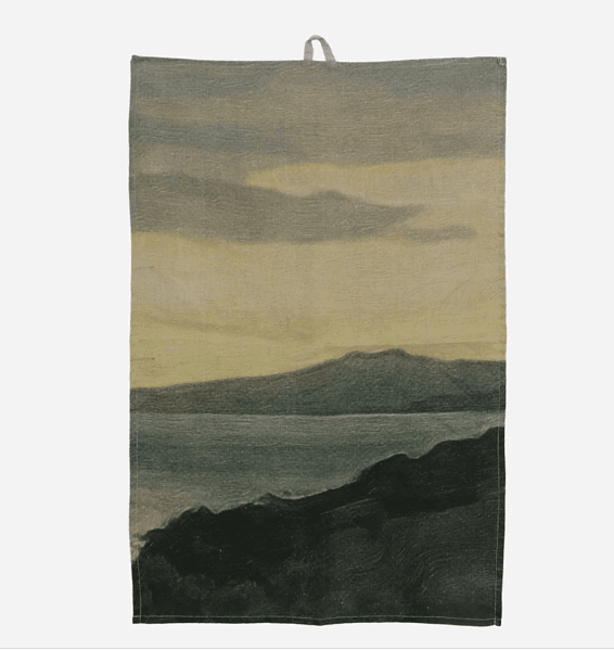 Linen Tea Towel Island at Dusk
