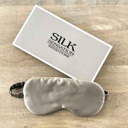 Silk Eye Mask 100% silk TAUPE