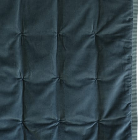 Riga prussian blue comforter hanging