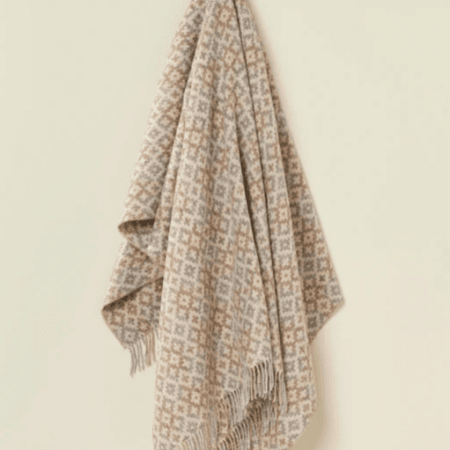 NZ Wool Throw Dartmouth Natural