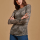 EGI Collections Italy | Long Sleeve Modal Cashmere Leopard