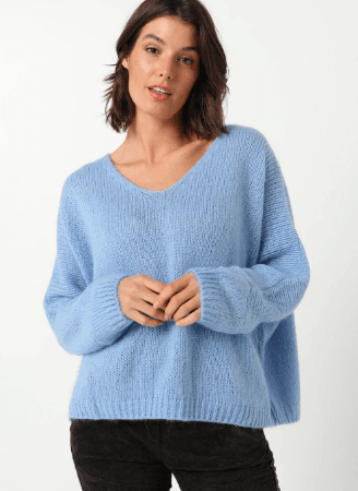 Mohair Giada Knit Cornflower Blue
