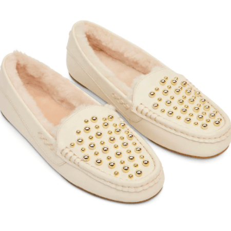 Park Ave Slipper Cream Calf | Lounge Slipper